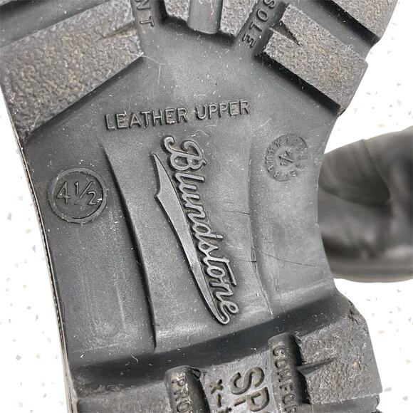 Blundstone X Ducati Scrambler Leather Chelsea Motorcycle Boots AU 4.5 FLAW - Picture 12 of 16